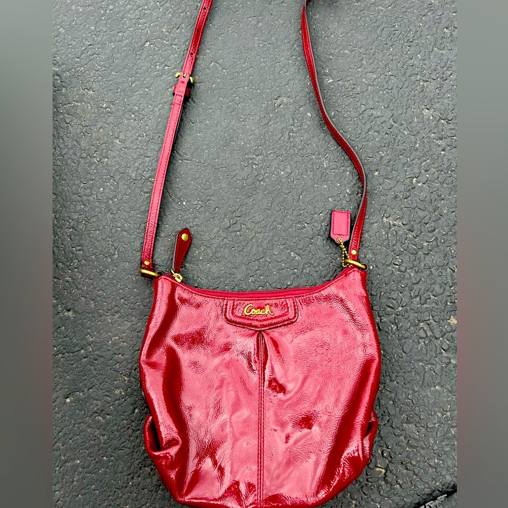 Red Coach Cross Body Gem